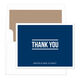 Navy Bold Thank You Folded Note Cards Image 5 of 5